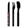 Akinod Straight Magnetic Cutlery (Black Mirror Finish)