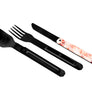 Akinod Straight Magnetic Cutlery (Black Mirror Finish) - Fall Fern
