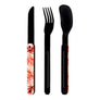 Akinod Straight Magnetic Cutlery (Black Mirror Finish)