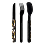 Akinod Straight Magnetic Cutlery (Black Mirror Finish)