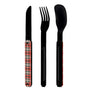 Akinod Straight Magnetic Cutlery (Black Mirror Finish)
