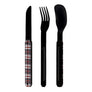 Akinod Straight Magnetic Cutlery (Black Mirror Finish)