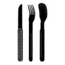 Akinod Straight Magnetic Cutlery (Black Mirror Finish)