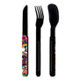 Akinod Straight Magnetic Cutlery (Black Mirror Finish)