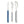 Akinod Straight Magnetic Cutlery (Mirror Finish) - Downtown Blue
