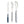Akinod Straight Magnetic Cutlery (Mirror Finish) - Blue Mariniere
