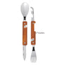 Akinod Multifunction Magnetic Cutlery (Mirror Finish) - Coral Wood