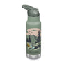 Klean Kanteen 355ml Classic Kid's Insulated Water Bottle with Flip Seal Sport Cap