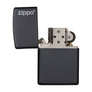 Zippo Classic Black Matte Lighter with Zippo Logo