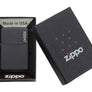 Zippo Classic Black Matte Lighter with Zippo Logo