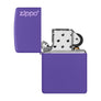 Zippo Classic Purple Matte Lighter with Zippo Logo