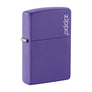 Zippo Classic Purple Matte Lighter with Zippo Logo