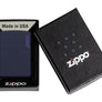 Zippo Classic Navy Matte Lighter with Zippo Logo