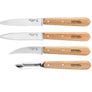 Opinel Beechwood 4pc Kitchen Knife Set