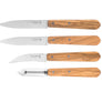Opinel Olive Wood 4pc Kitchen Knife Set