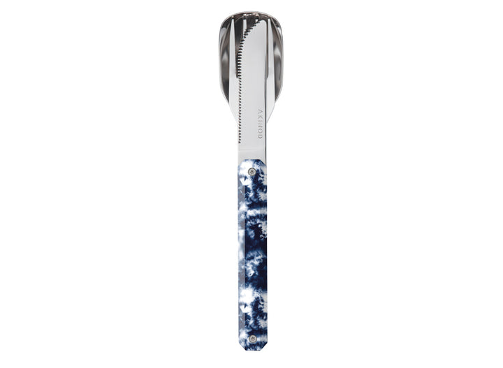Akinod Straight Magnetic Cutlery (Mirror Finish) - Blue Tie Dye