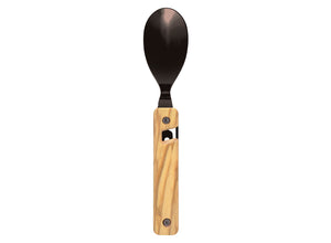 Akinod Multifunction Magnetic Cutlery (Black Mirror Finish) - Olive Wood