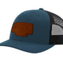 Buck Leather Patch Logo Trucker Hat