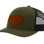 Buck Leather Patch Logo Trucker Hat