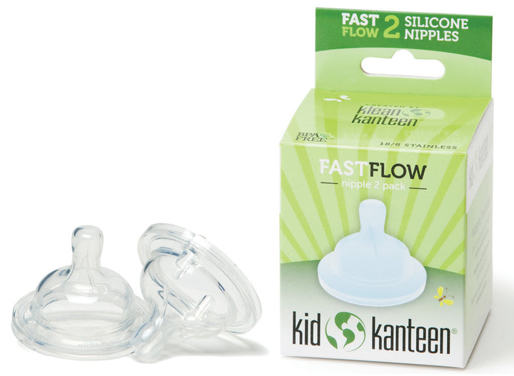 Klean Kanteen Baby Bottle Nipple - Fast Flow (2pk)