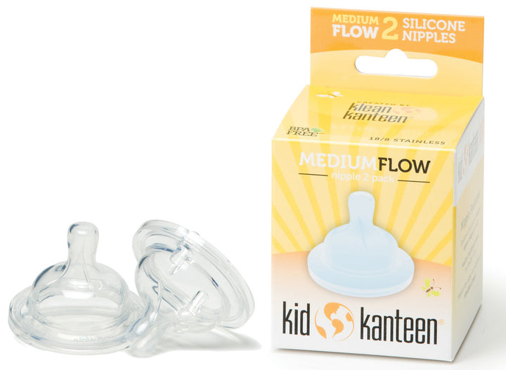 Klean Kanteen Baby Bottle Nipple - Medium Flow (2pk)