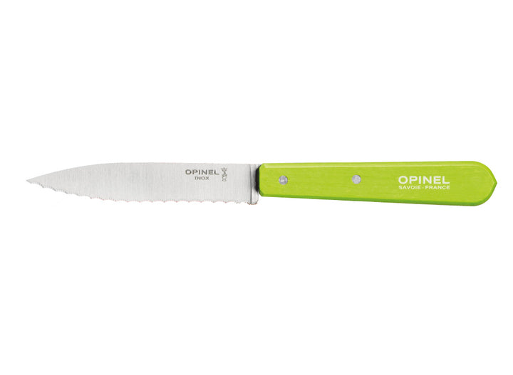 Opinel No.113 Serrated Knife - Apple Green