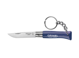 Opinel No.4 Colorama Non Locking Keyring Knife - Dark Blue