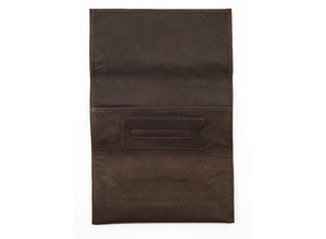 Zippo Leather Tri-Fold Tobacco Pouch - Mocha