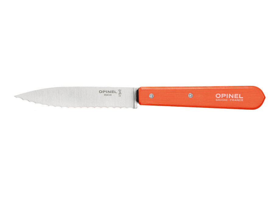 Opinel No.113 Serrated Knife - Tangerine