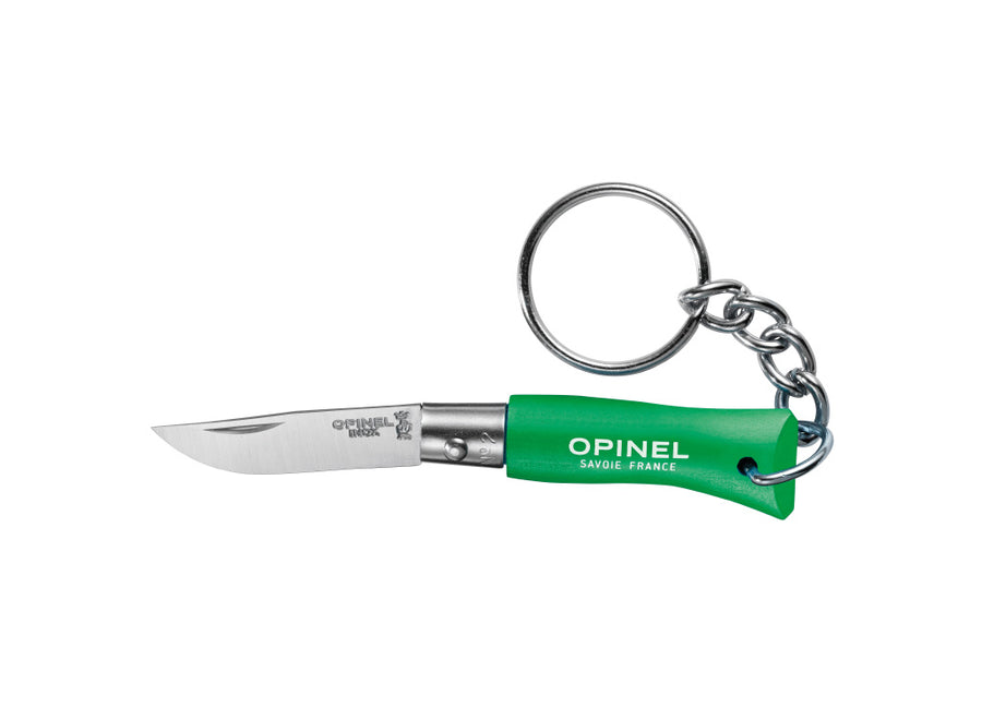Opinel No.2 Colorama Non Locking Keyring Knife - Green