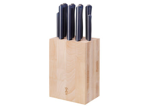 Opinel Beechwood Kitchen Knife Block - Holds 9 Knives