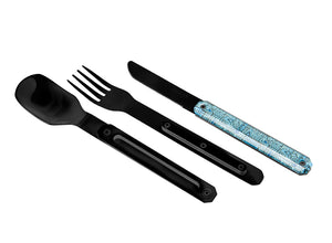 Akinod Straight Magnetic Cutlery (Black Mirror Finish) - Aztec