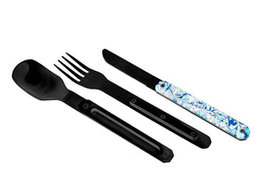 Akinod Straight Magnetic Cutlery (Black Mirror Finish) - Azulejos
