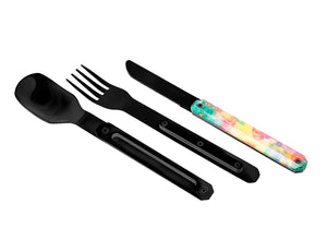 Akinod Straight Magnetic Cutlery (Black Mirror Finish) - Sunset