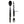 Akinod Multifunction Magnetic Cutlery (Black Mirror Finish)