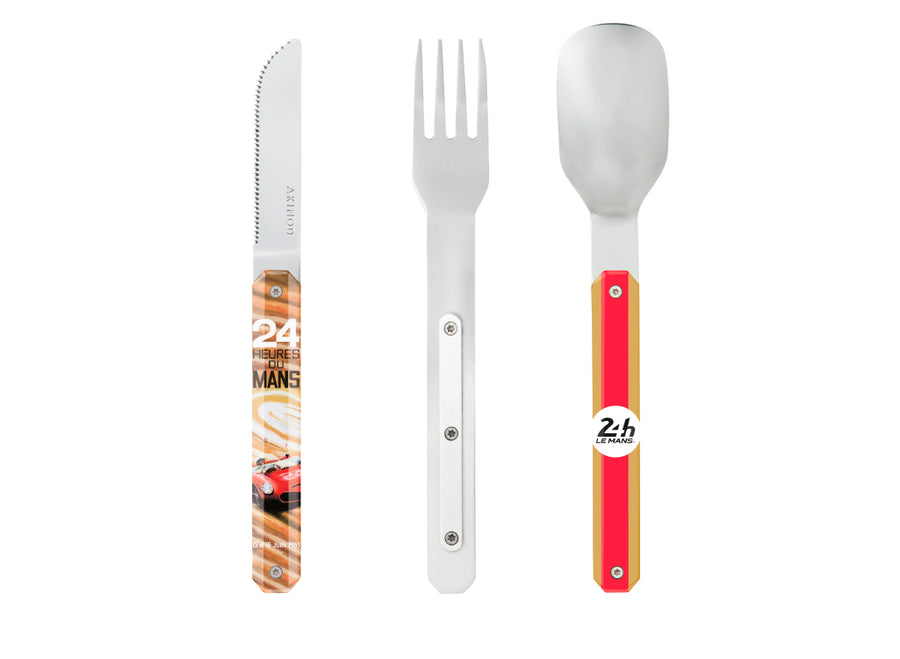 Akinod Straight Magnetic Cutlery (Mirror Finish) - 24h Le Mans '1963'