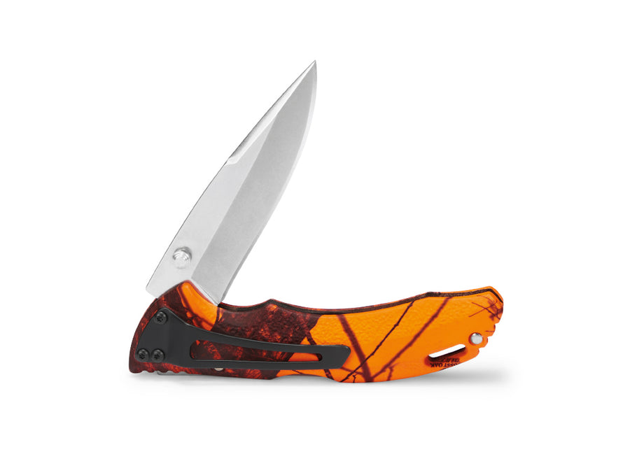 Buck Bantam BLW Knife - Mossy Oak Blaze Orange Camo