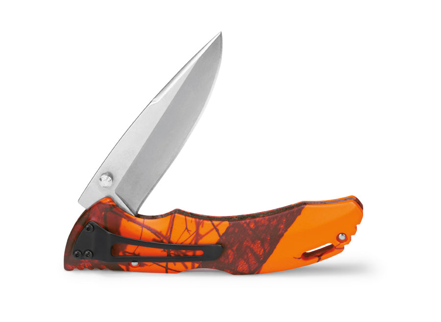 Buck Bantam BHW Knife - Mossy Oak Blaze Orange Camo