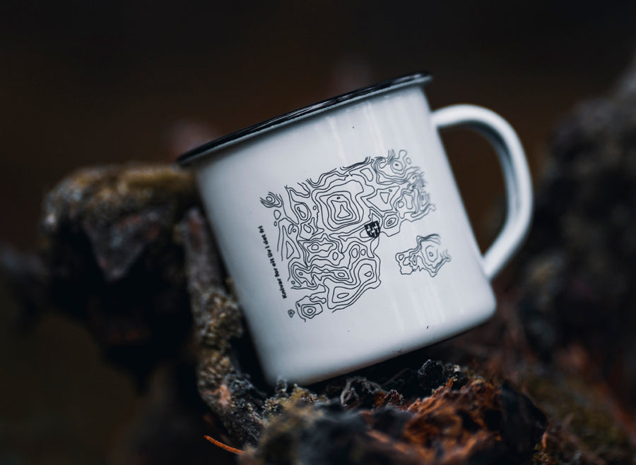 Helle Map Enamel Mug