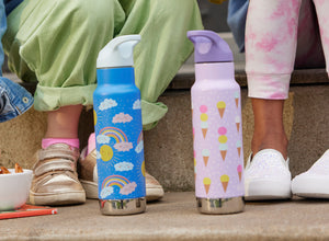 Klean Kanteen 355ml Classic Kid's Insulated Water Bottle with Flip Seal Sport Cap