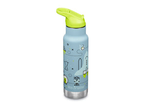 Klean Kanteen 355ml Classic Kid's Insulated Water Bottle with Flip Seal Sport Cap
