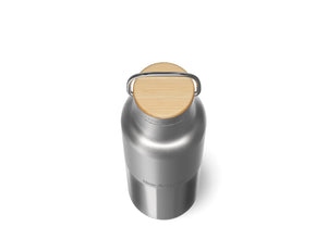 Klean Kanteen 473ml Rise Insulated Reflect Water Bottle with Bamboo Cap