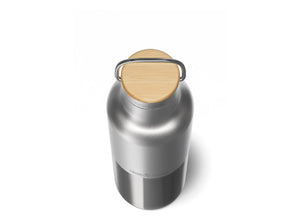 Klean Kanteen 592ml Rise Insulated Reflect Water Bottle with Bamboo Cap