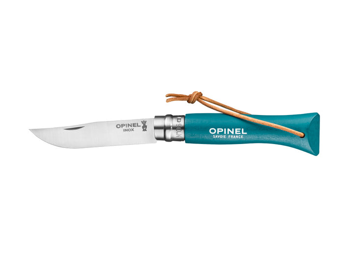 Opinel No.6 Colorama Trekking Knife - Turquoise