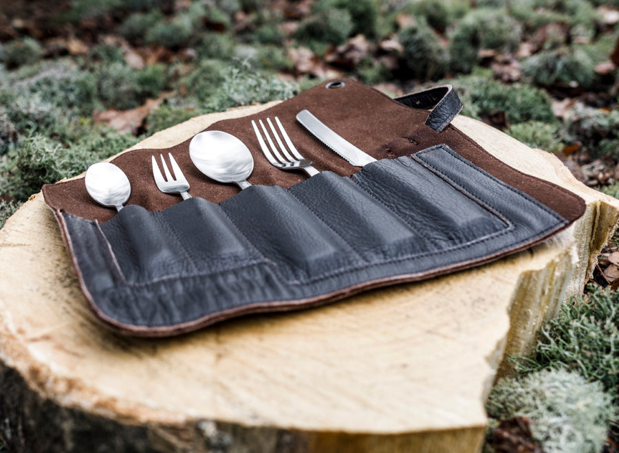 Petromax Leather Cutlery Bag