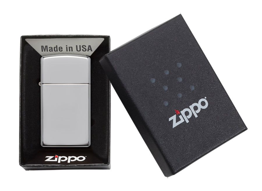 Zippo Slim Lighter - High Polish Chrome