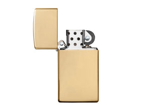 Zippo Slim Lighter - High Polish Brass