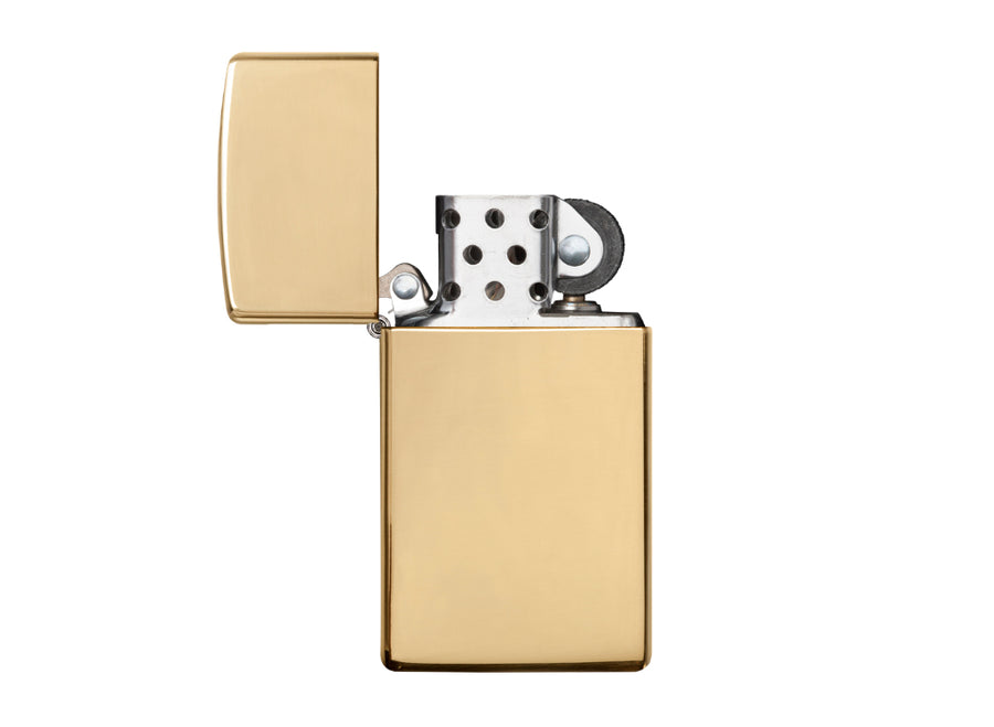 Zippo Slim Lighter - High Polish Brass