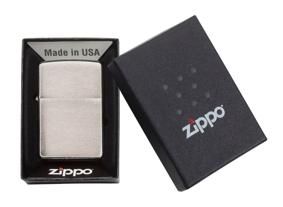 Zippo Lighter - Brushed Chrome