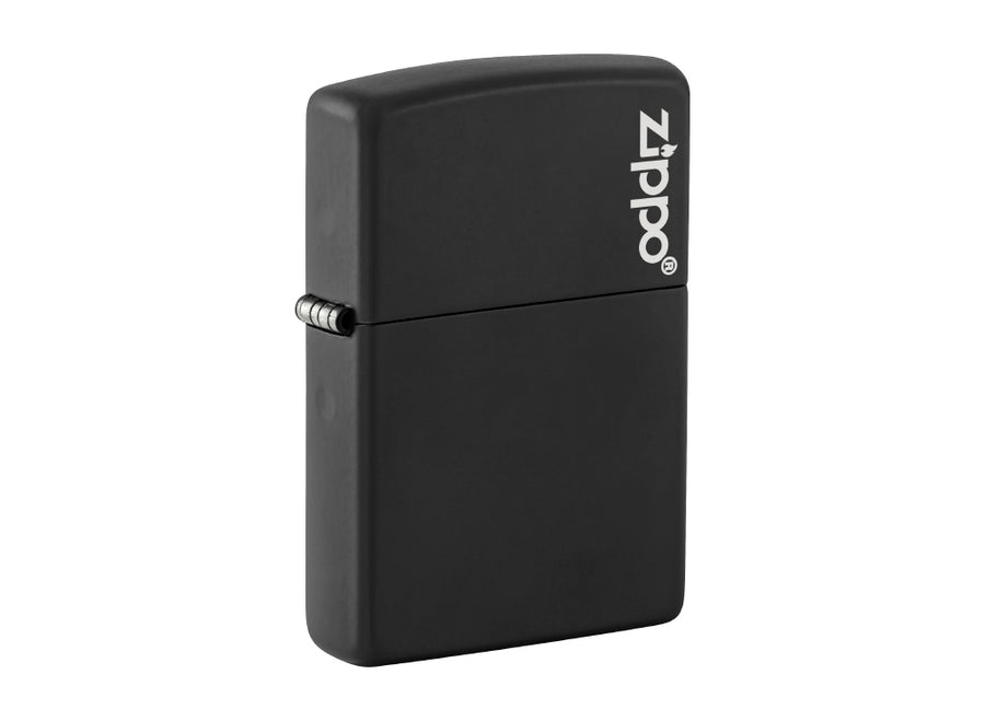 Zippo Logo Lighter - Black Matte